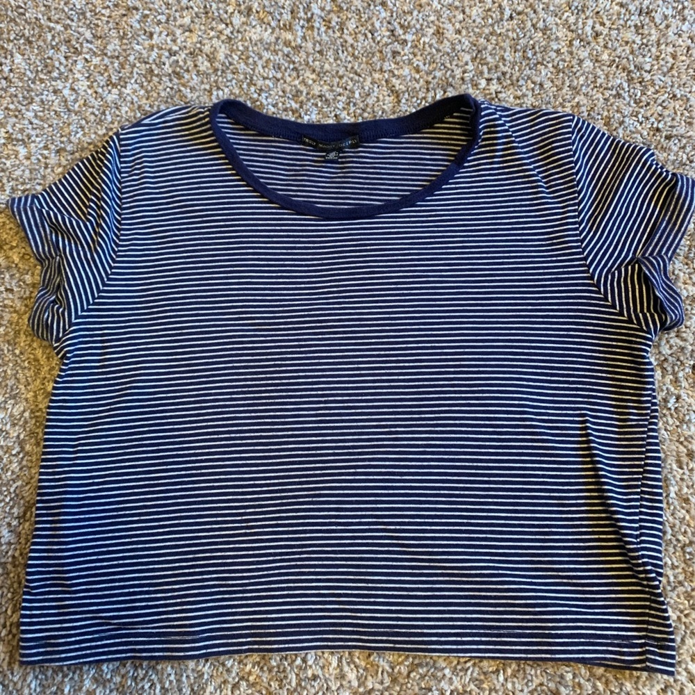 Urban Outfitters Striped Crop Top T Shirt